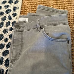 LOFT gray skinny jeans